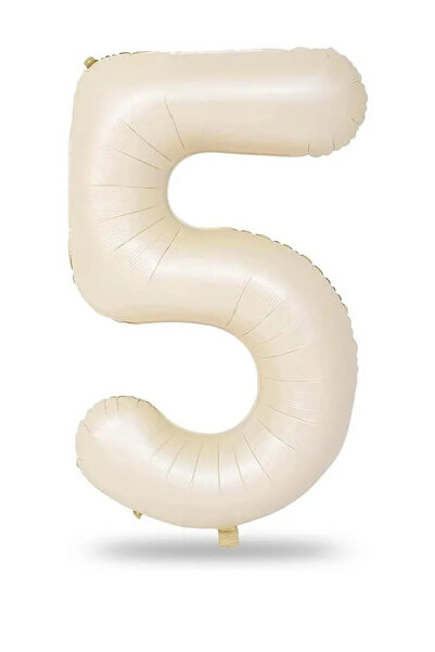 Baloncu Dükkanı بالون فويل كريمي عمر 5 سنوات 34 بوصة (76-82 سم)