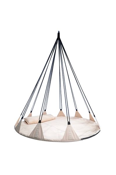 SERSIMO XXL garden swing, suspended bed type, 150cm, beige