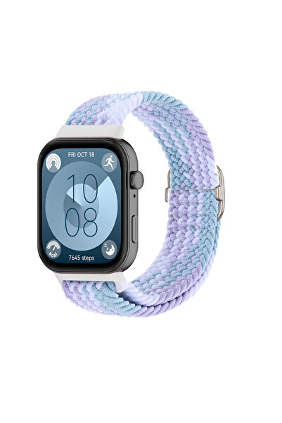 UnDePlus Huawei Watch Fit 4/Fit 4 Pro/Fit 3 Kordon Örgü Tokalı Kordon (Fit/Fit2 Uyumlu Değildir)