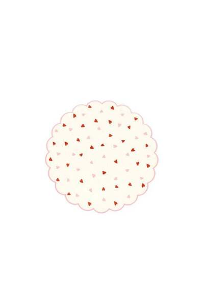 Meri Meri - Heart Plate - 8 Pieces