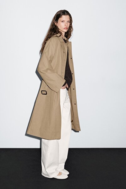 Massimo Dutti Pamuklu trençkot