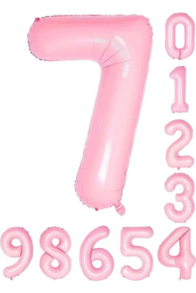 Baloncu Dükkanı بالون وردي لعمر 7 سنوات مقاس 34 بوصة (76-82 سم)