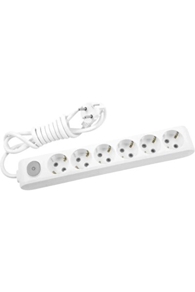 PANASONIC Extension cord 6 sockets 1.5 meters + switch X-tendia Panasonic, White