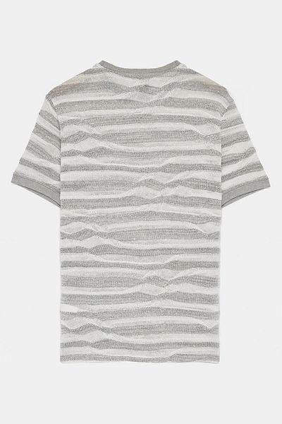 GMG FIRENZE Crew Neck Ringel Patterned Men's T-Shirt