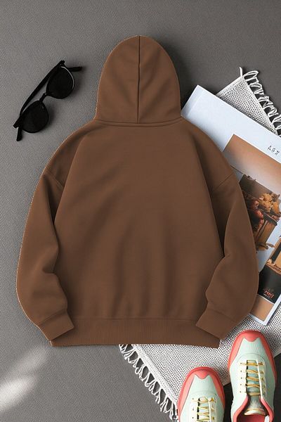 uyguntarz Unisex Eternal Light Printed Oversize Sweatshirt