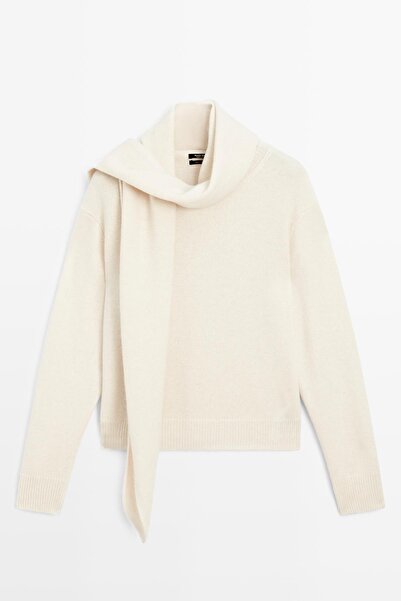 Massimo Dutti %100 kaşmir atkı yaka kazak