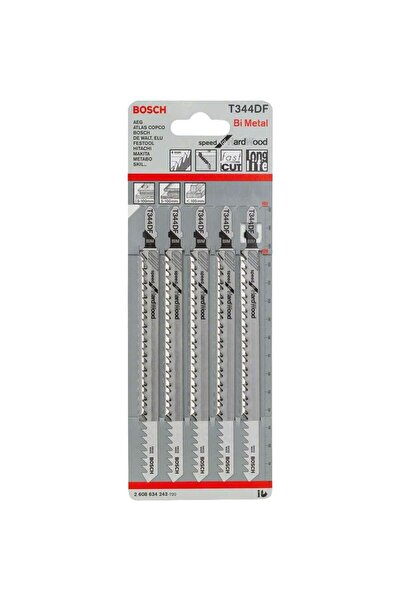 Bosch - Jigsaw blade T 344 DF, 126/4mm for wood, 5 pieces [2608634243]