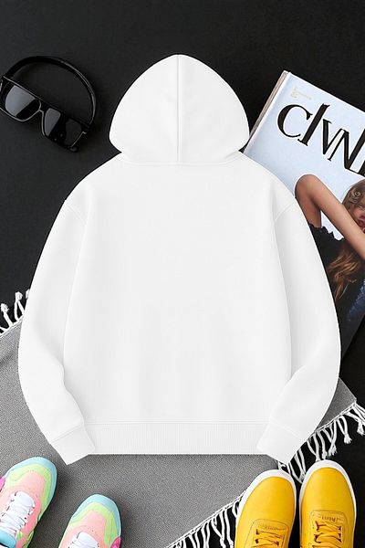 uyguntarz Unisex Eternal Light Printed Oversize Sweatshirt