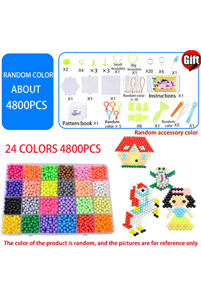 Choice3 24 لونًا 4800 قطعة من خرز الماء السحري المصنوع يدويًا خرز إبداعي DIY أعمال فنية يدوية ألعاب سحرية مائية