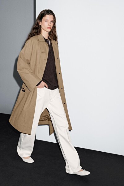 Massimo Dutti Pamuklu trençkot