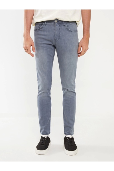 LC Waikiki LCW Jeans Gri 760 Skinny Fit Erkek Jean Pantolon