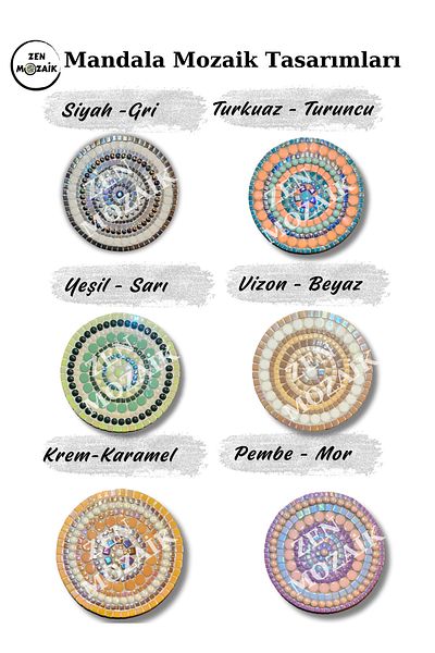 Zen Mozaik Mandala Mosaic DIY Set – Create Miracles with Your Creativity!
