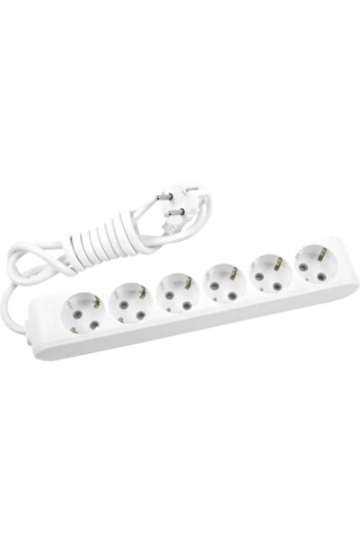 PANASONIC X-tendia 6-plug 3 meter extension cord, White