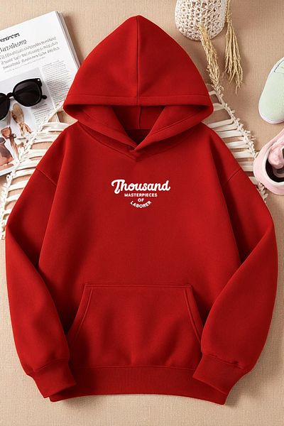 uyguntarz Unisex Thousand Printed Oversize Sweatshirt