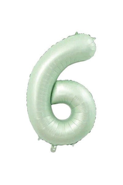 Baloncu Dükkanı بالون فويل أخضر مائي لعمر 6 سنوات مقاس 34 بوصة (76-82 سم)