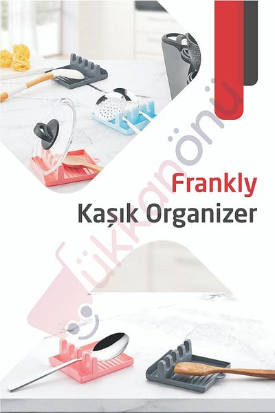Dükkanönü Θήκη για καπάκι κατσαρόλας και μαχαιροπήρουνα Βάση καπακιού κατσαρόλας Βάση κουταλιού Σκεπάσματα Organizer Organizer