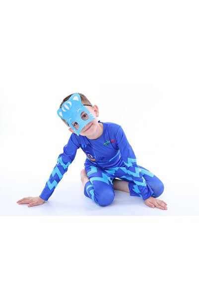 Pj Masks Kedi Çocuk (catboy) Maskeli Erkek Çocuk Kostümü