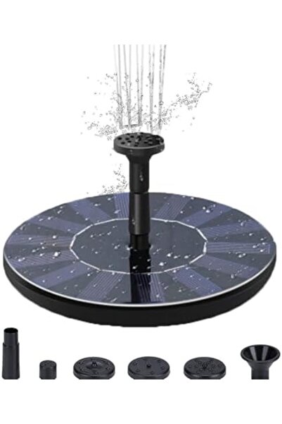 Egardenkart Solar Fountain Pump for Bird Bath, 4 Nozzles, Adjustable Spray Pa...