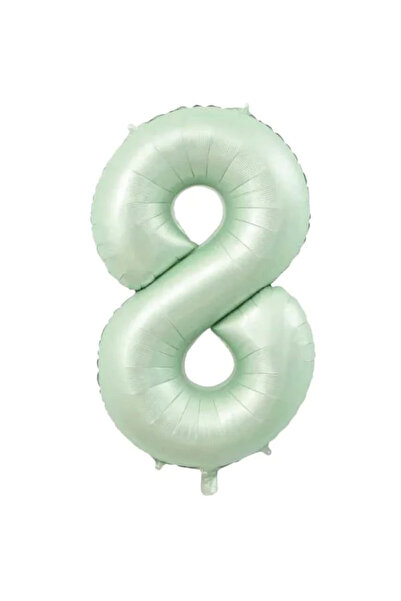 Baloncu Dükkanı بالون فويل أخضر مائي عمره سنة واحدة مقاس 34 بوصة (76-82 سم)