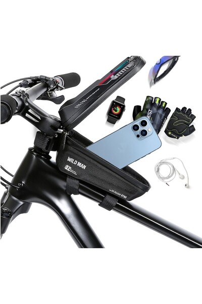 SOHO Phone and Accessories Holder for Bikes, Scooters, Multifunctional, Waterproof, Black