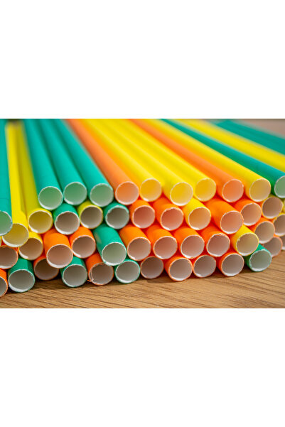 Paper Straws Paper straws, JUMBO - mix color, 250pcs/set - INDIVIDUALLY PACKED, 230 x 10mm