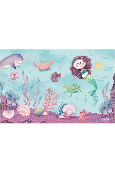 Herlitz Mermaid motif office folder