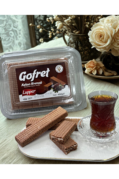 LUPPER Kakao Kremalı Gofret 450 gr (Glikossuz)