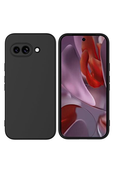 bestcase Carcasă subțire din silicon pentru Google Pixel 9a, neagră mată