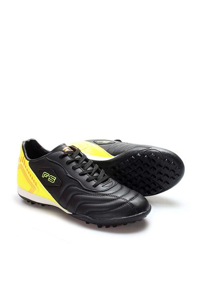 Ayakkabıhane Black Phosphor Yellow Men's Astroturf Field Shoes Ah1E61824112113