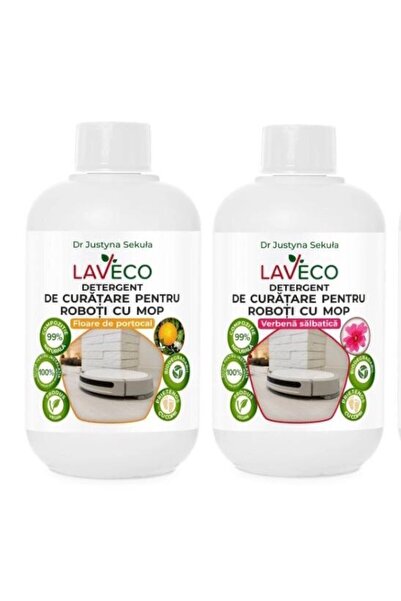 LAVECO Detergent pentru aspirator robot cu Mop Universal compatibil cu orice Robot cu Mop-Bio (100%