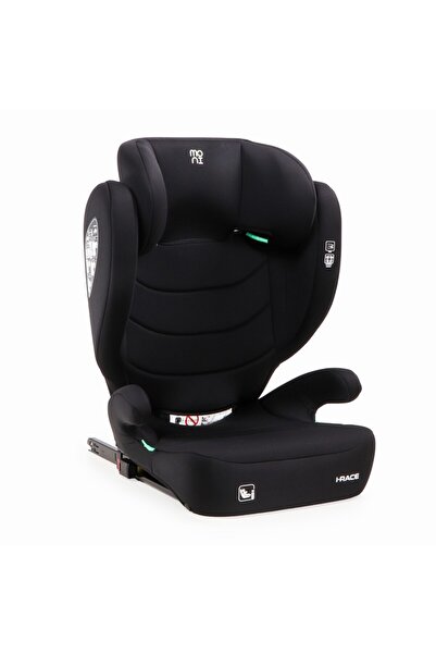 Moni Scaun Auto i-Race cu Isofix, Cosmo black i-Size 100–150 cm, Tetieră Regl...