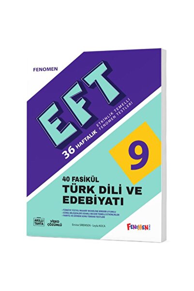 fenomen okul FENOMEN 9 EFT TÜRK DİLİ VE EDEBİYATI (40 FASİKÜL)
