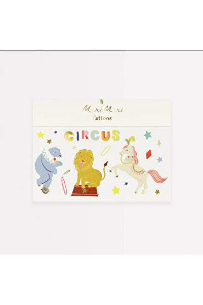 Meri Meri - Circus Temporary Tattoos - Sirk Geçici Dövmeler (x2)