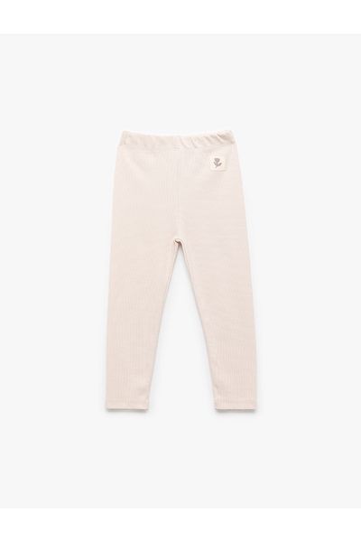 Koton Leggings lungi de bază din bumbac cu talie elastică