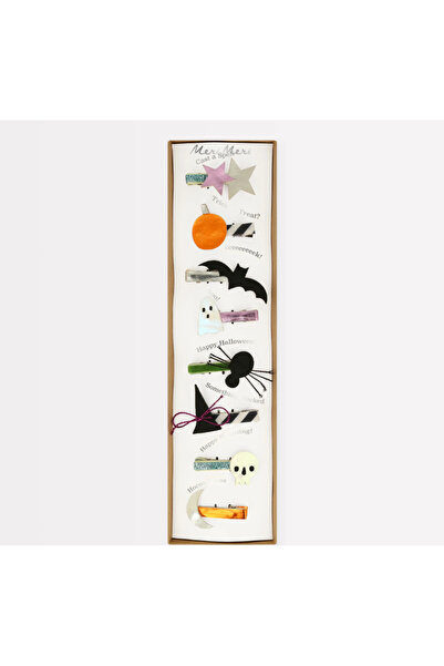 Meri Meri - Halloween Icons Hair Clips - Cadılar Bayramı Tokalar (8'li)