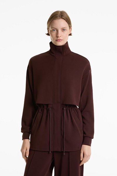 Oysho Long jacket with soft-touch modal and pockets