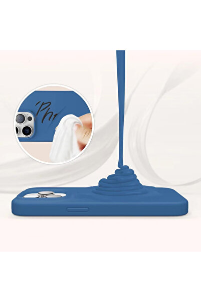 bestcase Θήκη σιλικόνης Premium για Apple iPhone 15, ανοιχτό μπλε