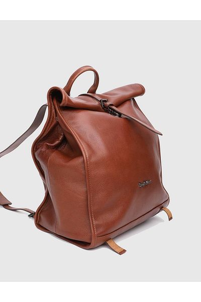 İLVİ Caw Genuine Leather Tan Unisex Backpack