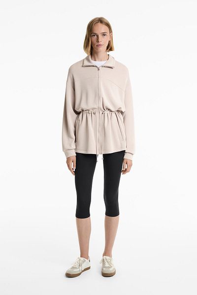 Oysho Long jacket with soft-touch modal and pockets