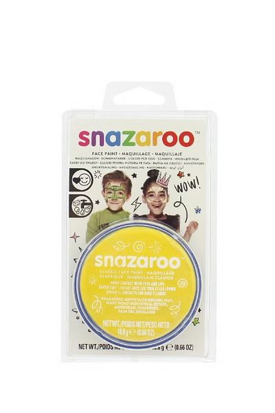 Snazaroo Classic Bright Yellow Face & Body Paint – 8ml Tube