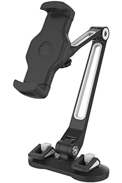 Twisted Minds Mobile Tablet Stand with Double Suction Base - Portable Aluminum Holder for Desk
