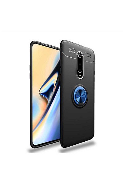 HTstore Xiaomi Compatible Mi 9t Case Zore Ravel Silicone Cover-Black-Blue