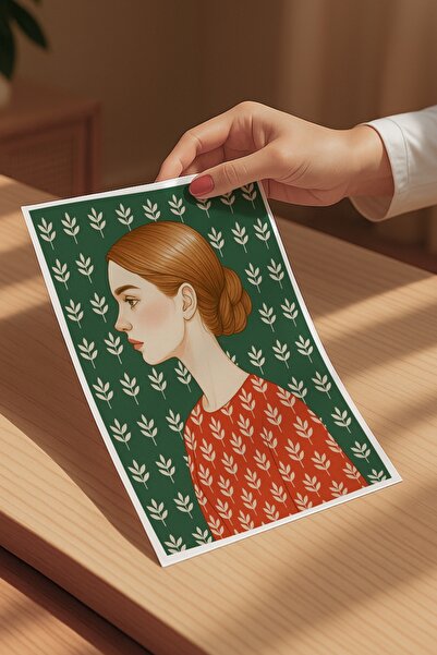 Sweet Souls Yeşil Düş Tasarım Tablo – Beyaz Çerçeveli, Pleksi Korumalı, Duvar Tipi.