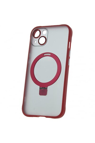 Stef's Cat Carcasă MagSafe pentru Apple iPhone 15, Inel, Roșu