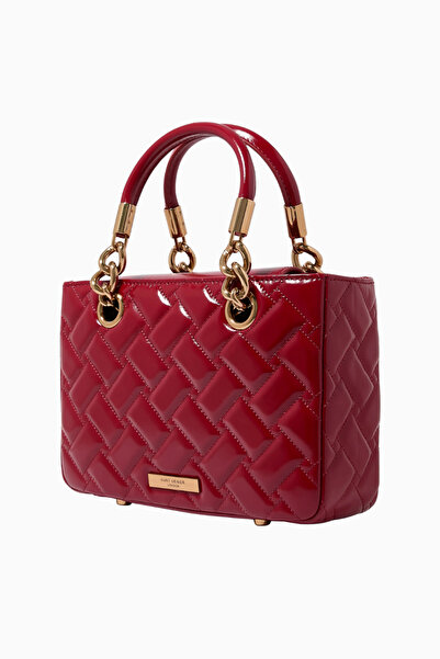 Kurt Geiger Square Kensington Bag, Rugan Deri, Şık ve Yapılandırılmış Tasarım