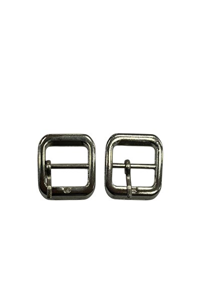 İsmet toka 1.5 CM - Ayakkabı ve Terlik Tokası Gümüş -Metal Aksesuar