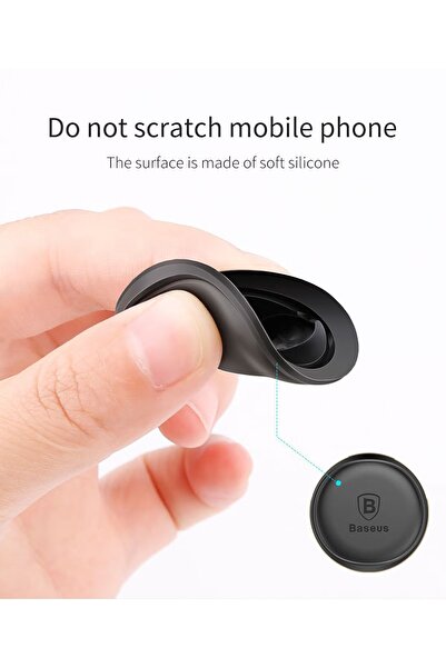 Baseus Magnetic Air Vent Car Mount Holder with Cable Clip Black