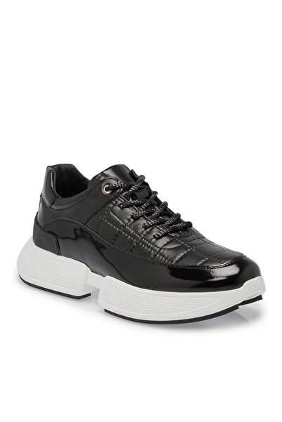Tergan Siyah Deri-Tekstil Erkek Sneaker - E24S1AY57060-K0N