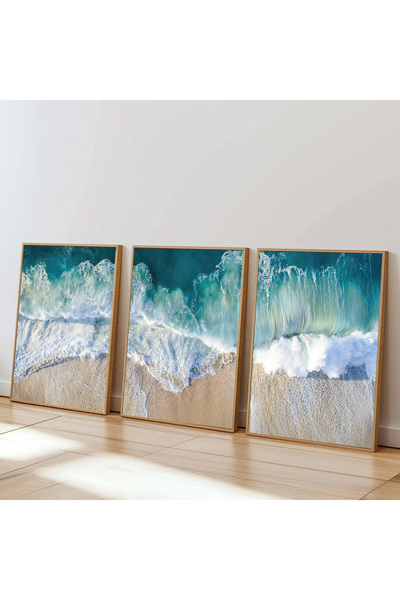 Dekorsiahome Σετ τραπεζιού κουζίνας σαλονιού 3 τεμαχίων με ξύλινο σκελετό SET...