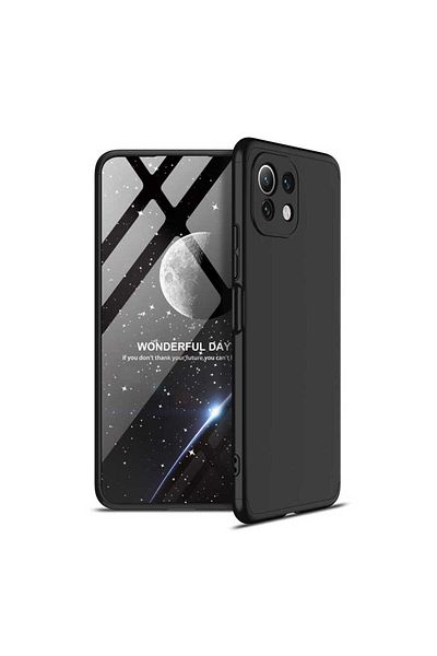 HTstore Xiaomi Compatible Mi 11 Lite Case Zore Ays Cover-Black